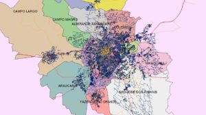 Mapas digitais para logistica e roteirização - Curitiba, PR