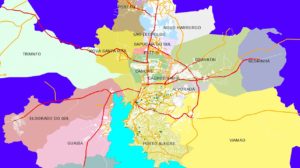 Mapas digitais para logistica e roteirização - Grande Porto Alegre