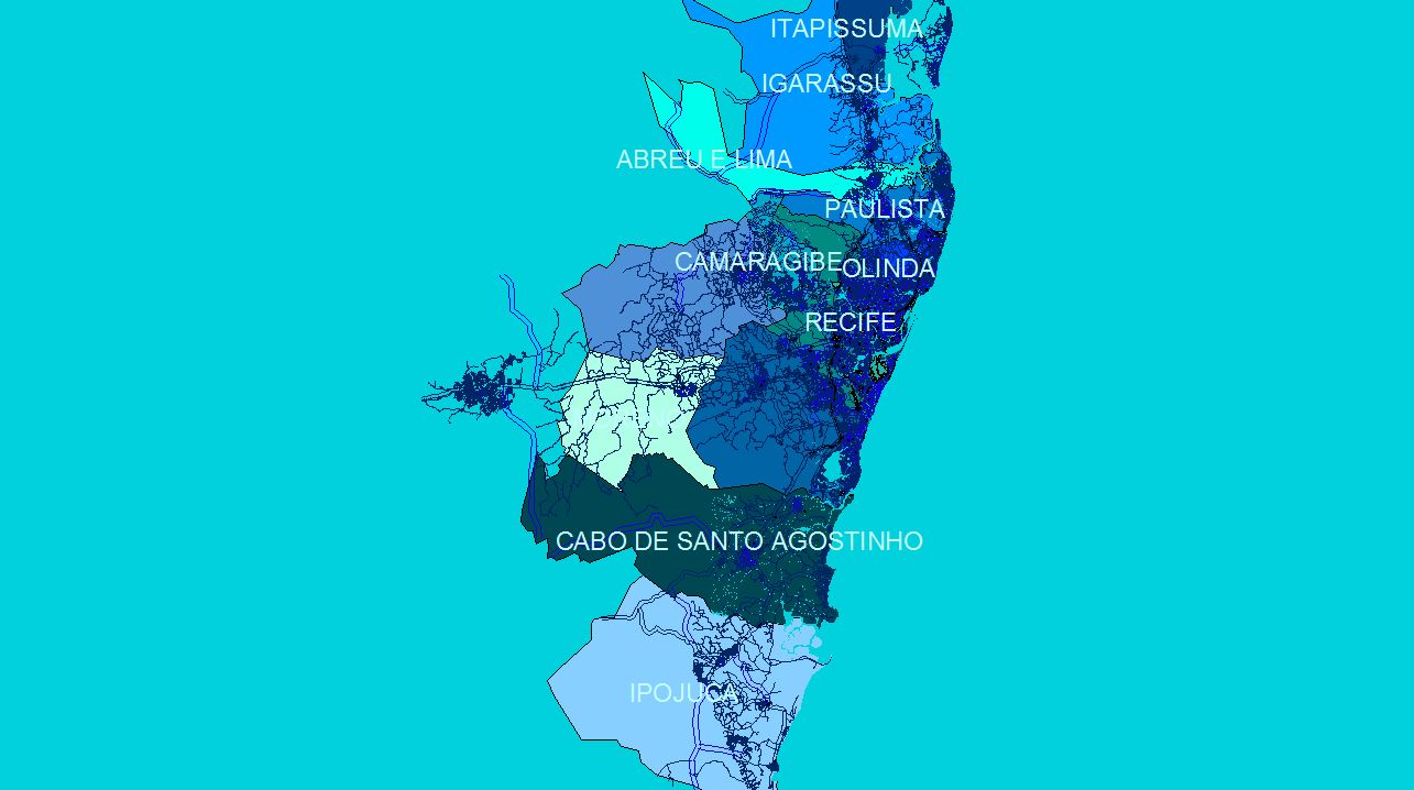 Mapas Digitais de Ruas de Recife